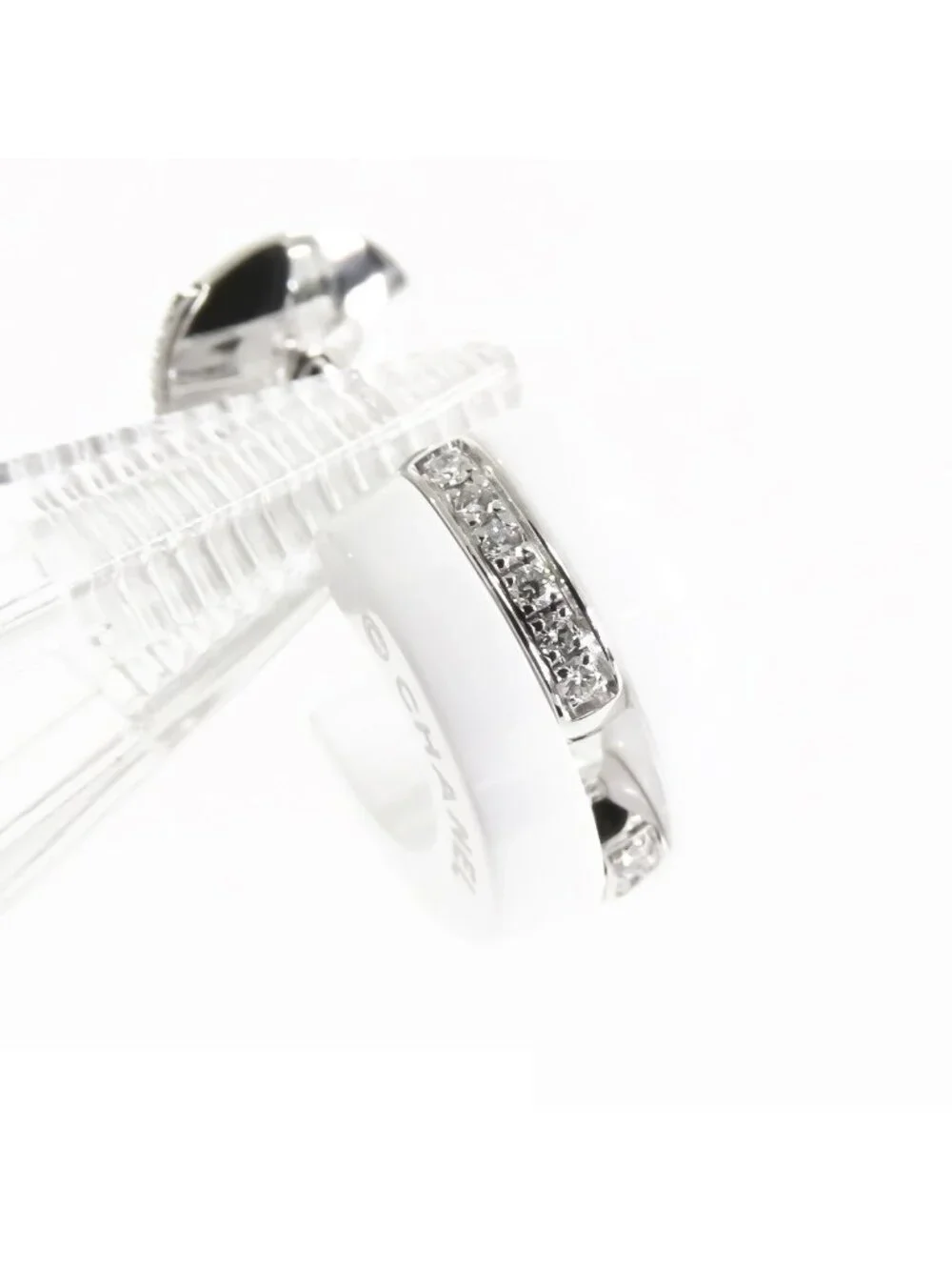 Chanel Ultra Collection Earrings White Gold 18K Ceramic